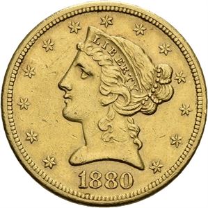 5 dollar 1880 S
