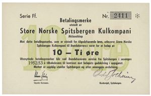 10 øre 1952/53. Serie Ff. Nr. 2411