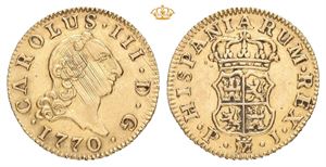 Carl III, 1/2 escudo 1770. Madrid. PJ
