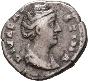 Diva Faustina Senior, died AD 140/141. AR denarius (3,12 g)