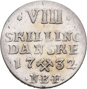 Christian VI, 8 skilling 1732