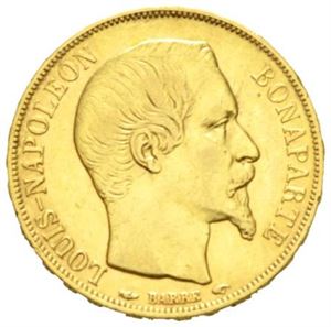 Ludvig Napoleon, 20 francs 1852 A.