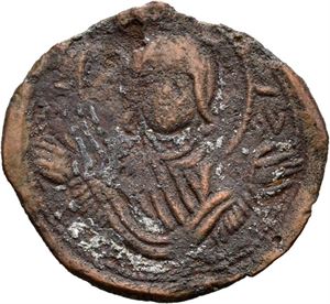 Isaac Comnenus (usurpator på Kypros) 1184-1191, Æ tetarteron, Nikosia (?). Byste