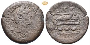 EGYPT, Alexandria. Antoninus Pius, AD 138-161. Æ drachm (22,47 g)