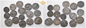 Lot of 16 BI/Æ antoninianii and 2 Æ centenionales