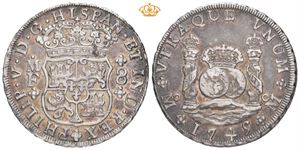 Philip V, 8 reales 1745. MF