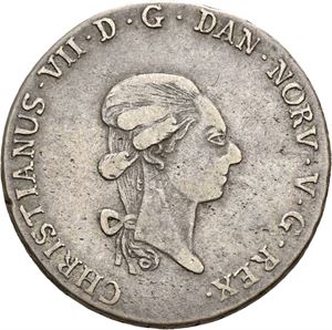 CHRISTIAN VII 1766-1808 2/3 speciedaler 1796. S.4