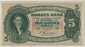 5 kroner 1919. G0562051