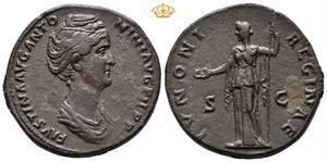 Faustina Senior. Augusta, AD 138-140/1. Æ sestertius (23,39 g).