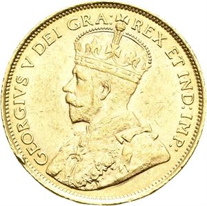 George V, 5 dollars 1912