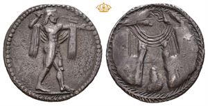 LUCANIA, Poseidonia. Circa 530-510 BC. AR drachm (3,69 g; 21 mm)