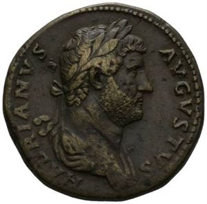 HADRIAN 117-138, Æ sestertius, Roma 131 e.Kr. R: Gallei mot venstre