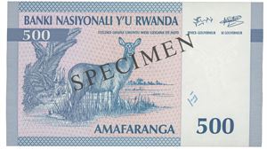 Rwanda 500 francs