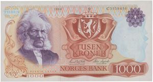 1000 kroner 1984. C3538456.
