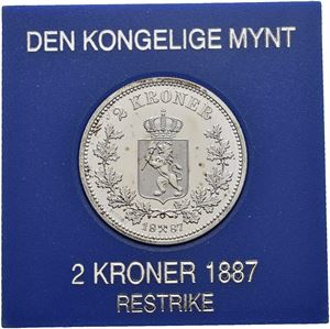 2 kroner 1887 restrike