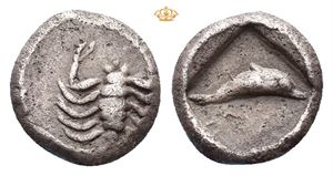 THRACO-MACEDONIAN REGION, Uncertain. 5th century BC. AR diobol(?) (1,04 g)