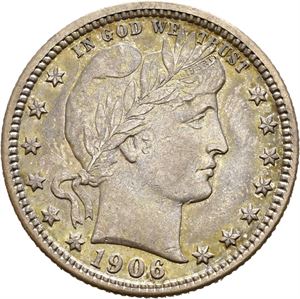 1/4 dollar 1906 D