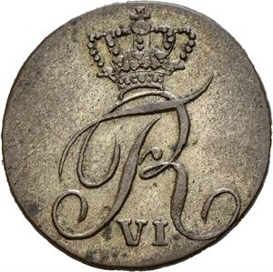 Frederik VI 1808-1814. 4 skilling 1809. S.3