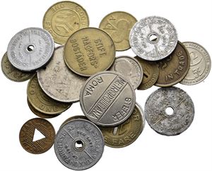 Diverse utenlandske polletter