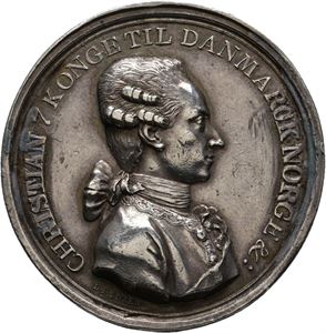 Norge, Christian VII. Arveprinsens belønningsmedalje 1776.