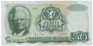 50 kroner 1967. B0550996