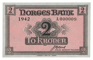 Norway. 2 kroner 1942. A000009