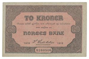 2 kroner 1918. 0160806