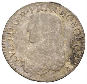 Louis I, 5 sols 1665. Ex. Harald Salvesen