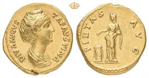 Diva Faustina Senior. Died AD 140/141. AV aureus (18,5 mm; 7,18 g)
