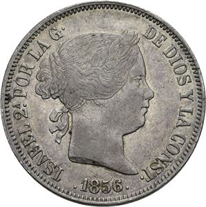 Isabella II, 20 reales 1856