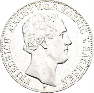 Sachsen, Friedrich August II, 2 vereinstaler 1854 F