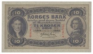 10 kroner 1942. A7447522