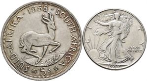 Lot with two silver coins