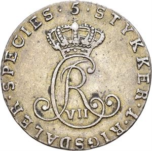 CHRISTIAN VII 1766-1808 1/5 speciedaler 1803. S.3