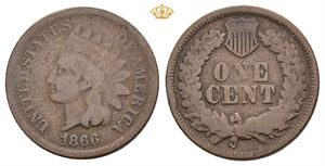 USA 1 cent 1866