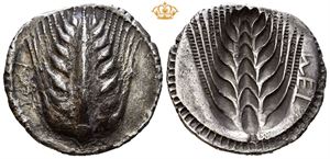LUCANIA, Metapontum. Circa 540-510 BC. AR nomos (7,04 g).