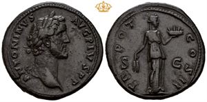 Antoninus Pius. AD 138-161. Æ sestertius (29,94 g).