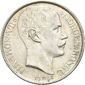 Haakon VII. 1 krone 1908