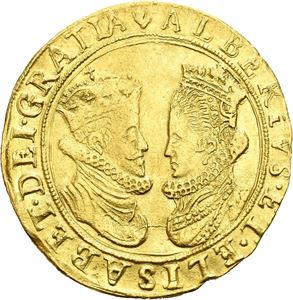 Albert & Isabella 1598-1621, 2 dukat u.år/n.d. (1600-1611), Antwerpen