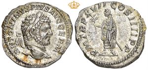 AR Denarius, AD 214
