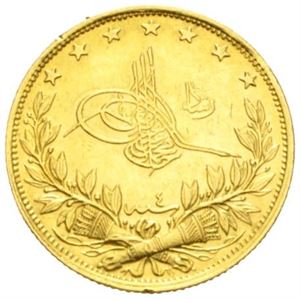 Mohammed V 1909-1918, 100 kurush år 4.