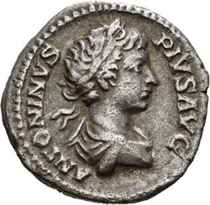 Caracalla 198-217, denarius, Roma 204 e.Kr. R: Dea Caelestis sittende på løve som hopper mot høyre