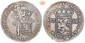 Zeeland, zilveren dukaat 1738