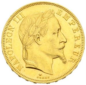 Napoleon III, 50 francs 1864 A