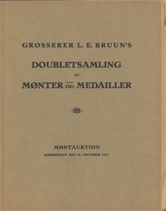 L. E.Bruuns Dublettsamling av Mønter og Medailler. København 1925. Heftet