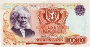 1000 kroner 1983. C2596381