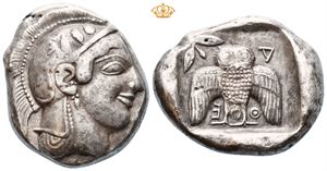 ATTICA, Athens. Circa 467-465 BC. AR dekadrachm (41,52 g).