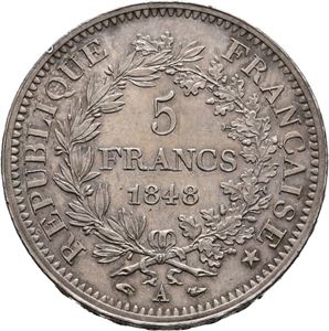 5 francs 1848 A (Paris)