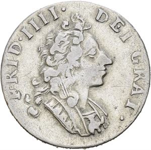 Frederik IV 1699-1730. 8 skilling 1704. S.16