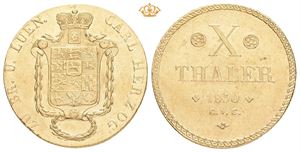 Braunschweig-Wolfenbüttel, Fyrstedømme. Karl II. 10 taler 1830 CvC